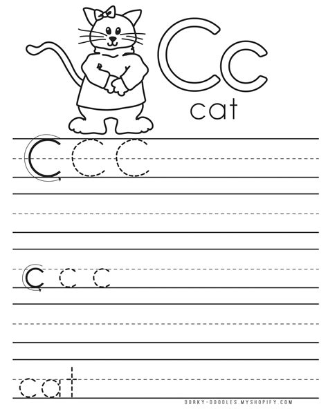 Letter C Worksheet
