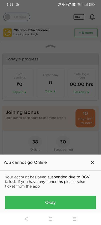 Zomato — BGV failed issue loss of 2500