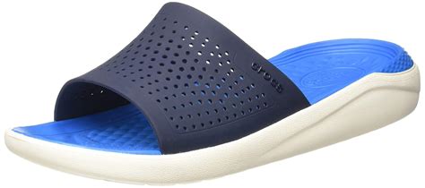 Buy crocs Unisex-Adult LiteRide Slide Navy Flip-Flops-6 Men/ 7 UK Women ...
