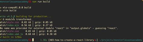 Create React Library Tutorial 的图像结果