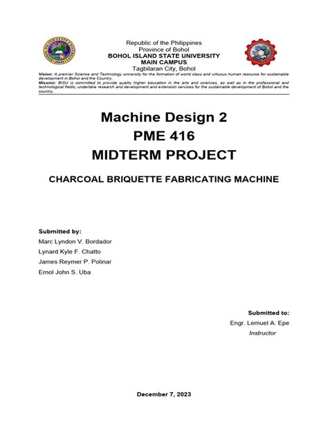 Final Project Machine Design | PDF | Manufactured Goods | Mechanical ...