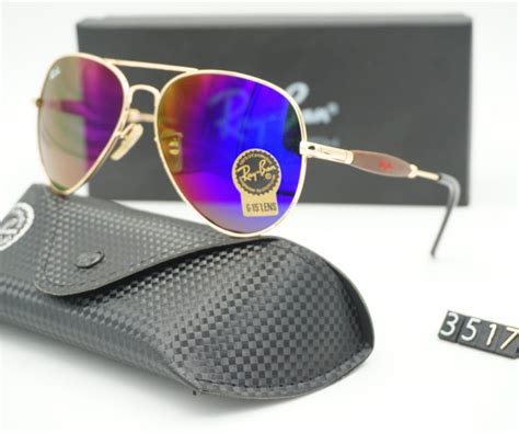 RB Ray-Ban New Design Blue & Gold 3517 Oval Trendy Hot Favorite Master ...