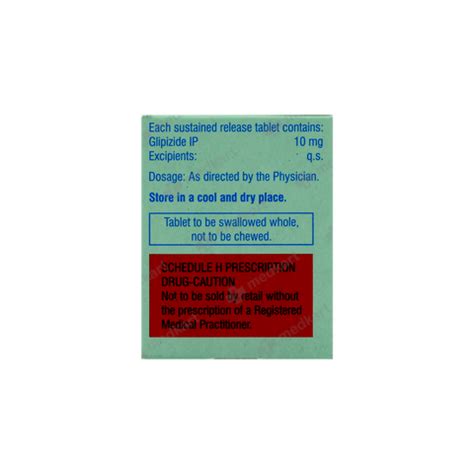 GLYNASE XL 10MG TABLET 10'S : View Price, Combination and Alternatives ...