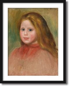 ArtCentral Portrait of a Young Girl, 1895 Painting By Pierre Auguste ...