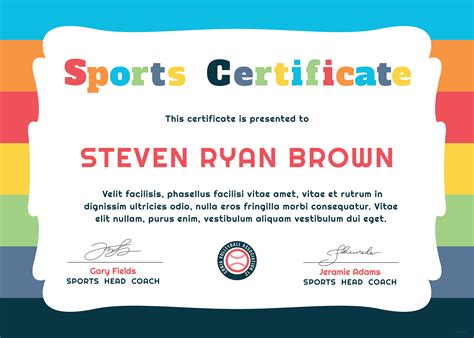 Free Softball Certificate Templates
