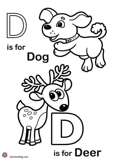 Free Printable Letter D Coloring Pages [2025]