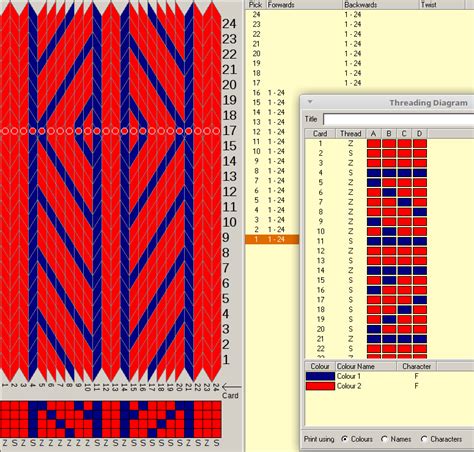 Image result for Tablet Weaving Pattern Generator
