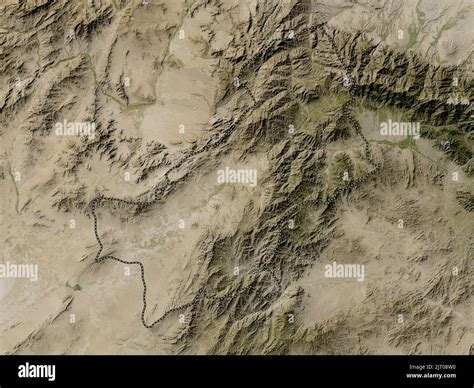 Paktya, province of Afghanistan. Low resolution satellite map Stock Photo - Alamy