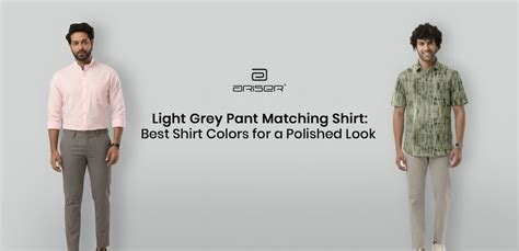Light Grey Pant Matching Men's Shirt Combo Color Guide