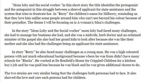 What are the similarities between mom Luby and the social worker with ...