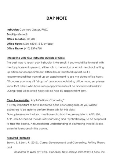 Image result for Dap Case Notes Examples