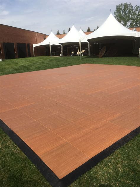Event Floor Rental Leonard, MI, Dance Floor Rentals, Rustic Tables ...