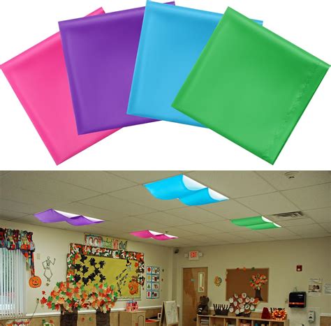 Wowangce 4 Pcs 54 x 24 Inch Fluorescent Light Cover for 4 x 2 Feet ...