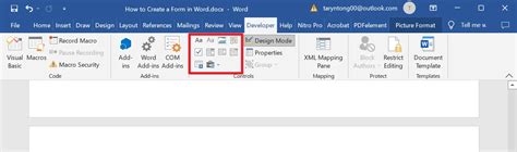 Image result for Create Form in Word with Fillable Boxes