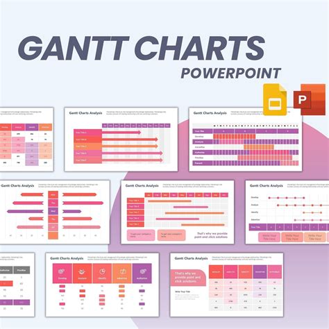 Editable Gantt Chart Templates For Powerpoint Google Slides