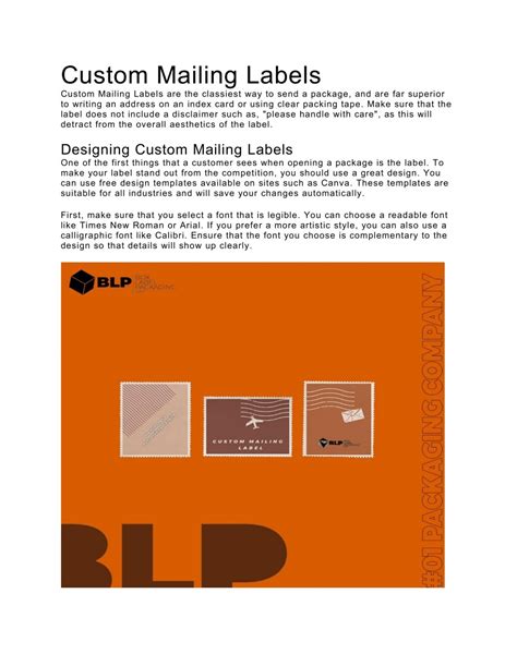 Image result for Create Mailing Labels