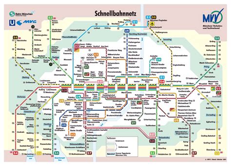 Large public transport network map of Munich city | Vidiani.com | Maps ...