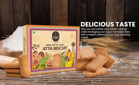 The Health Faktoree Desi Ghee Atta Biscuits | Ginni Food Premium Atta ...