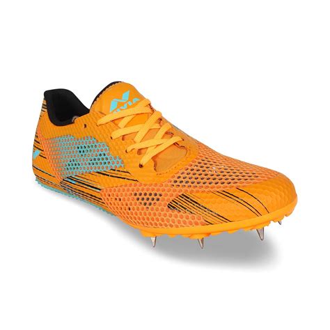 Nivia Track and field-400 Shoes for Men (Orange) UK-11 : Amazon.in ...