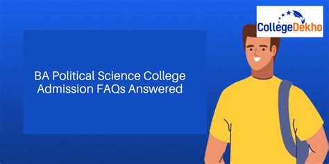 BA Political Science College Admission FAQs Answered | CollegeDekho