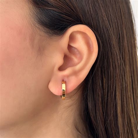 Flat Curvy Hoops