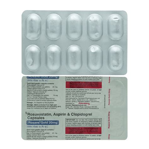 Rosave-Gold 20 mg Capsule 10's Price, Uses, Side Effects, Composition ...