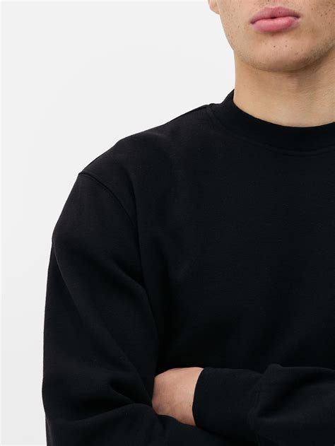 Mens Black Crew Neck Sweatshirt | Primark