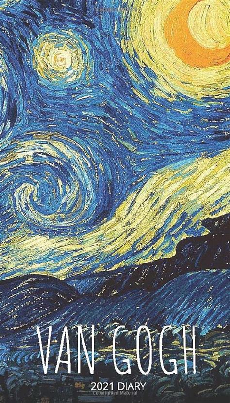 Van Gogh 2021 Diary: Slim Pocket Calendar, Week to View, Monthly ...