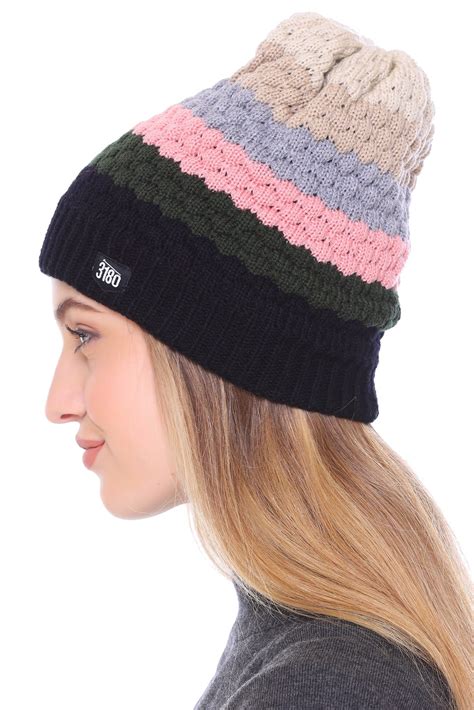 Enchanting Rainbow: Woollen Cap with Beautiful Colors for Girls – 3180