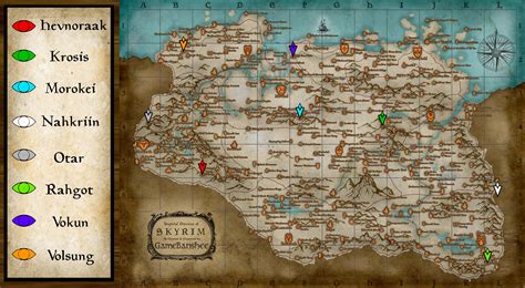 Dragon Priest Map V2 : r/skyrim