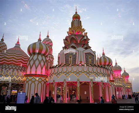 he Russian themed main entrance of the Global village a popular tourist ...