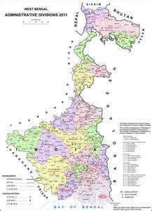 POLITICAL MAP OF WESTBENGAL Paper Print - Educational posters in India ...