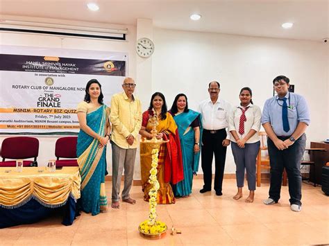 MSNIM-Rotary Biz Quiz 2023 - Manel Srinivas Nayak Institute of Management