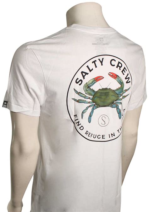Salty Crew Blue Crabber Premium T-Shirt - White