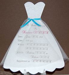Wedding Dress Invitations by Myneed2craft By Deavers Bridal Shower Invitations Wedding Dress Invitations