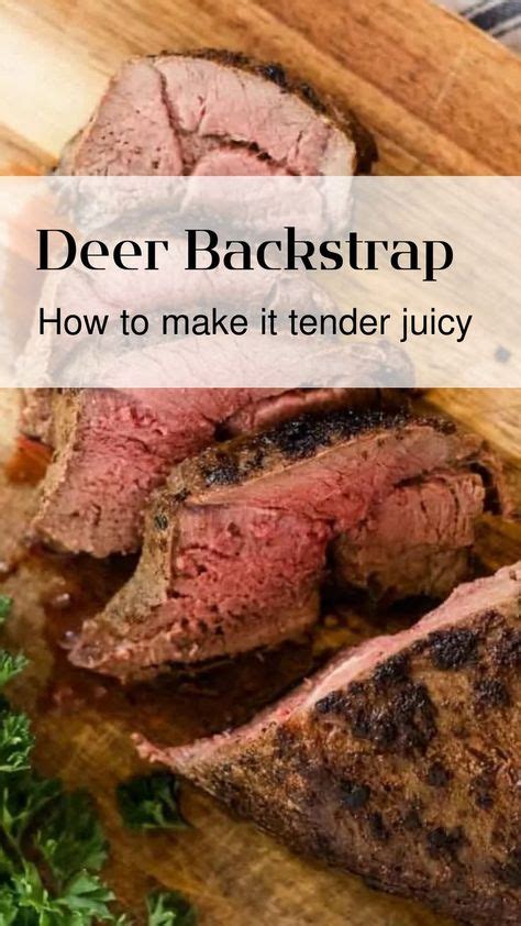 Image result for Deer Backstrap Recipes