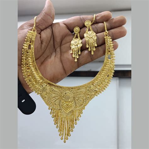 Pari Art Jewellery Forming Gold Necklace Set – JewelEMarket