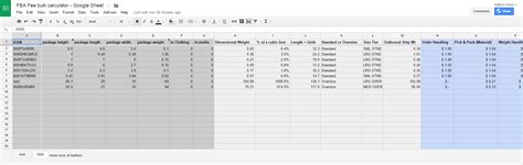 Image result for Amazon FBA Excel Spreadsheet
