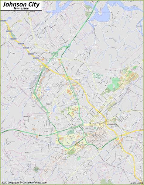 Johnson City Zip Code Map at Caitlyn Philp blog