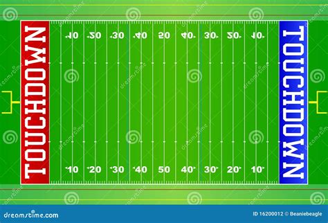American Football Field NFL EPS Stock Photography - Image: 16200012