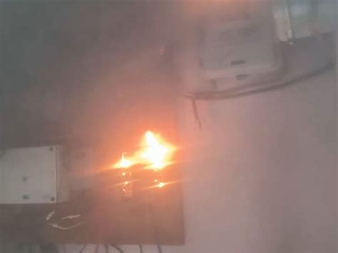 A fire broke out in the town hall of Khambhaliya Municipality, luckily ...