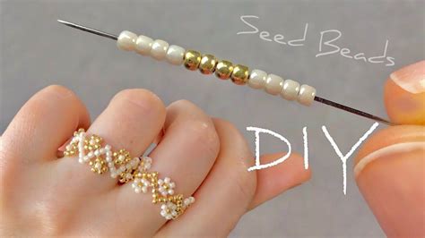 Image result for Beaded Flower Ring Tutorial