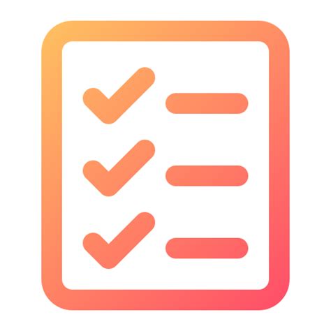 Checklist Generic gradient outline icon | Freepik