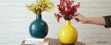 Buy Behoma Metal Flower Vase for Home Decor| Decoration Item for Living ...