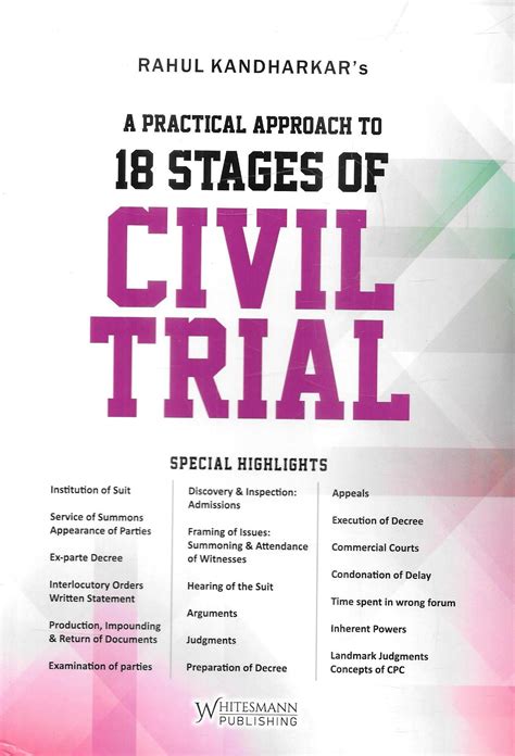 A Practical Approach to 18 Stages of Civil Trial – M&J Services - The ...