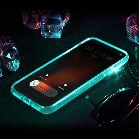 Rock Clear Crystal Incoming Call LED Flashlight Case For iPhone X - US ...