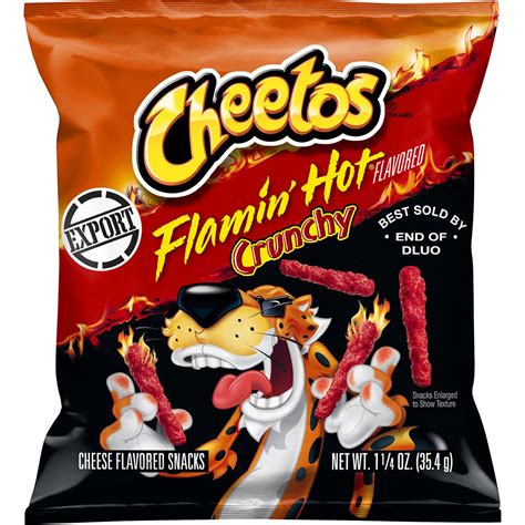 Buy Cheetos Crunchy Flamin Hot Chips 1.25 OZ (35g) - Export Online at ...