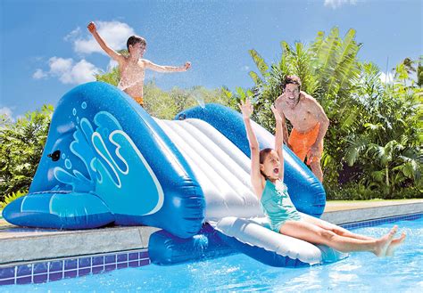 Inflatable Pool With Slide For Kids