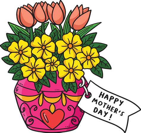 Mothers Day Flowers Clipart