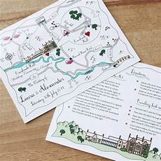 Map For Wedding Invitations by Wedding Or Illustrated Map Invitation Map Wedding Map For Wedding Invitations